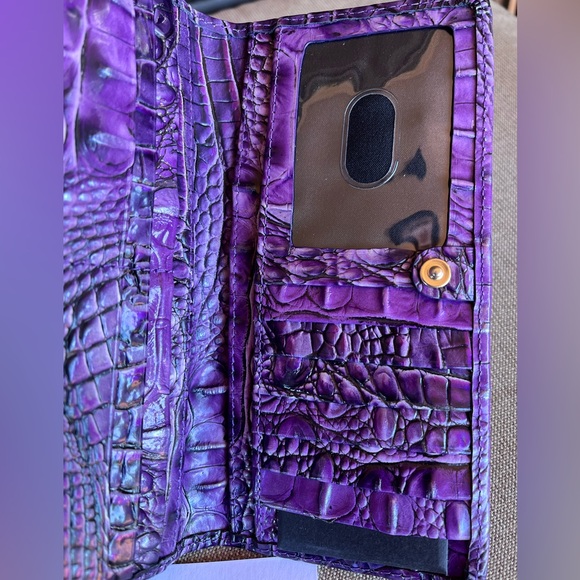 NWT Brahmin Ady in ULTRAVIOLET Ombre All Over Wallet - Picture 9 of 13